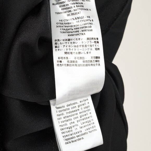 Gucci PF/15 Black Crepe Embellished Collared Sleeveless Blouse - Picture 10 of 11